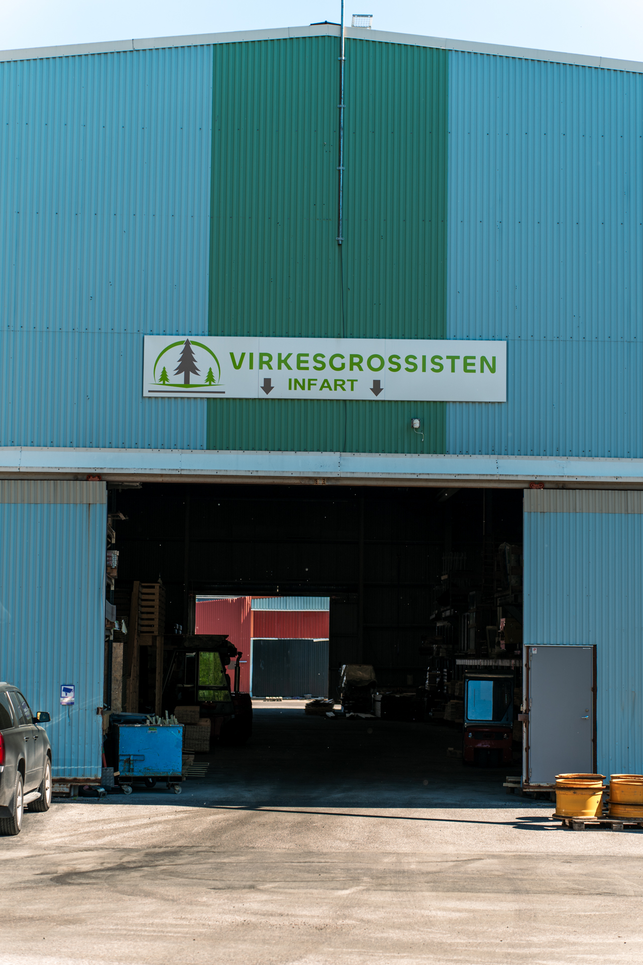 Virkesgrossistens entré i Luleå